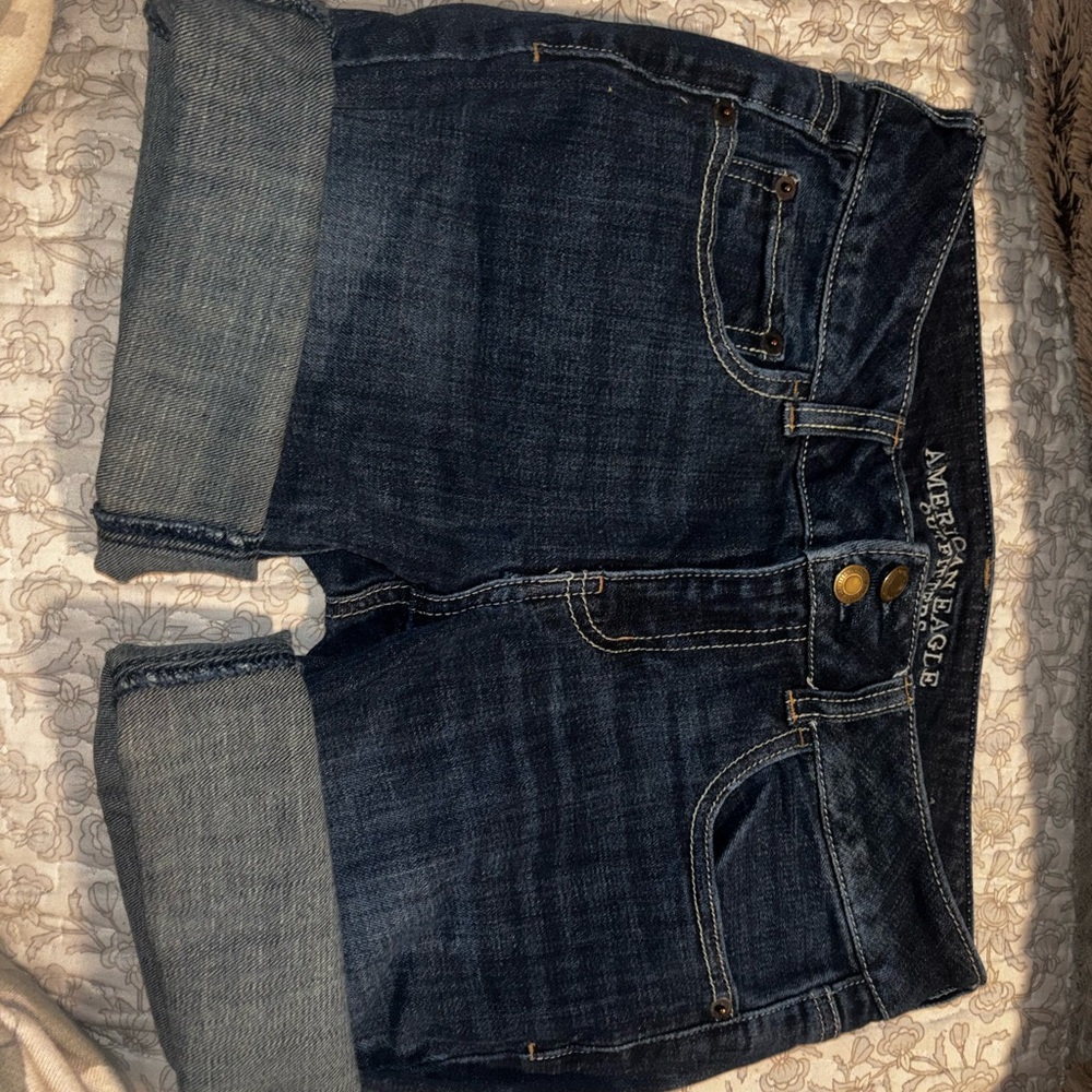 American Eagle Outfitters Dark Blue Jean Shorts